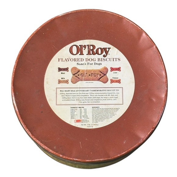 Ol Roy biscuit tin, commemorative edition from 1994-1995 named after Sam Walton - Picture 4 of 6